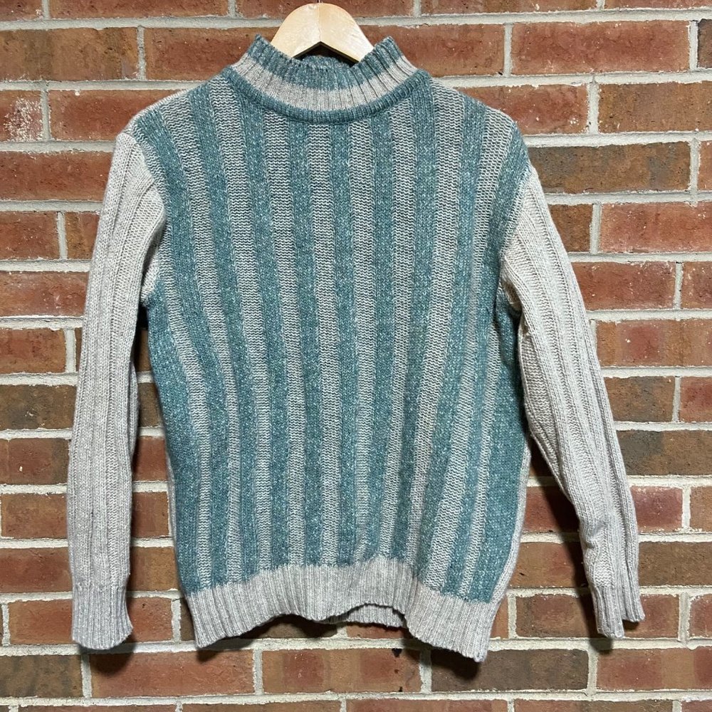 Vintage Steve & Barry's Striped Chunky Knit Sweater